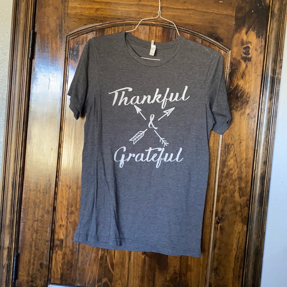 Ranch swag thankful & Grateful gray Tee